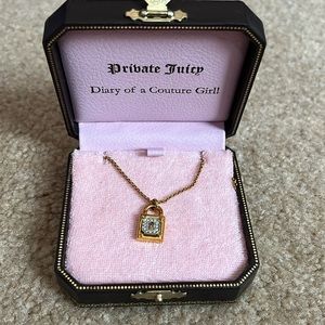 Juicy couture diary necklace